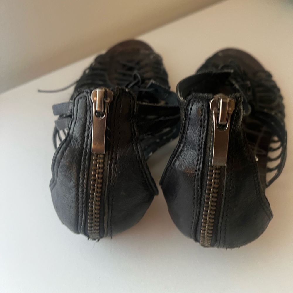 Sam Edelman Black Lace-Up Gladiator Sandals - Picture 5 of 5